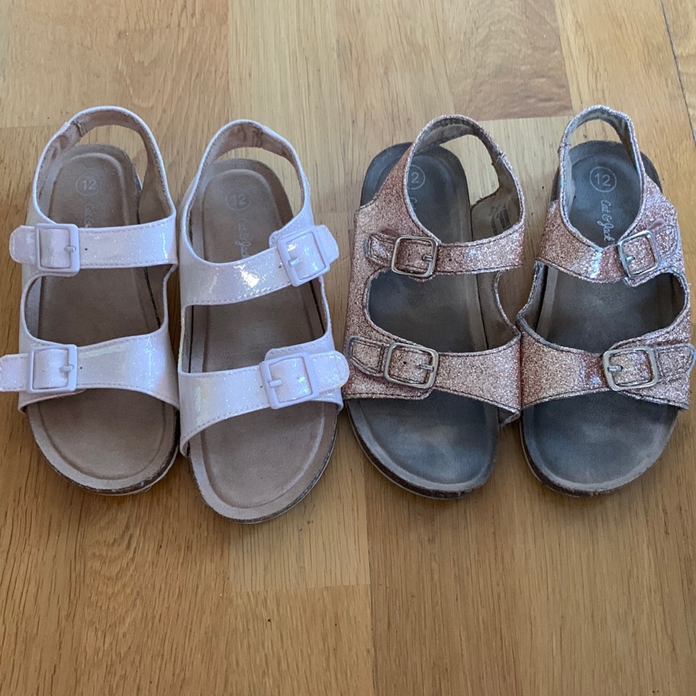 Girls sandals cat & jack. Size 12 toddler.